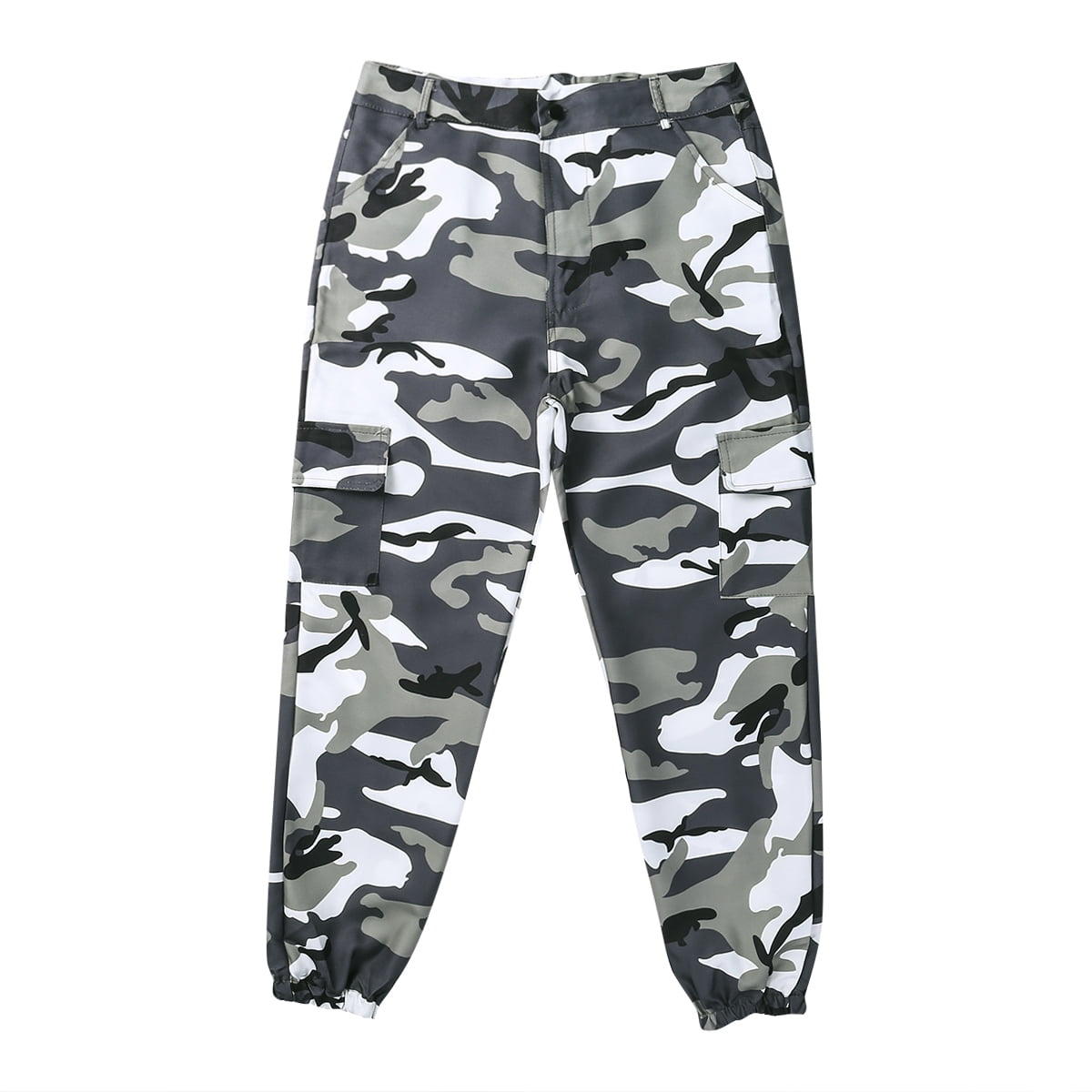 CHGBMOK Clearance Pants for Women High Waist Slim Fit Jogger Cargo  Camouflage Pants for With Matching Belt