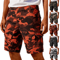 thumbnail image 1 of Camo Cargo Shorts Mens Cotton Casual Relaxed Fit Wild Outdoor Work Carpenter Shorts for Men with Multi-Pockets Red 2XL, 1 of 7
