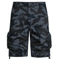 thumbnail image 1 of Camo Cargo Shorts for Mens Relaxed Fit Casual Shorts Plaid Cargo Short Pants with Multi-Pocket, 1 of 5