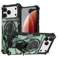thumbnail image 1 of Camo Case Compatible with iPhone 15 Pro Max, Magnetic Wireless Charging Phone Case with Spinner Gyroscope Kickstand, Military Grade Drop Protection Shockproof Protective Rugged Cover, A, 1 of 7