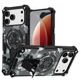 thumbnail image 1 of Camo Case Compatible with iPhone 16, Magnetic Wireless Charging Phone Case with Spinner Gyroscope Kickstand, Military Grade Drop Protection Shockproof Protective Rugged Cover, G, 1 of 7