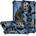 thumbnail image 1 of Camo Case for Samsung Galaxy Note20 Ultra (Not Note 20) with Kickstand, Rugged Outdoor Military Grade Shockproof Phone Case for Samsung Galaxy Note 20 Ultra Camouflage Blue, 1 of 12