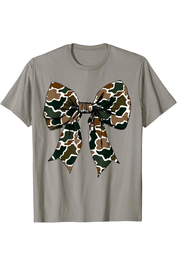 Camo Coquette Bow Duck Hunt Duck Hunting Women Girls Kids T-Shirt