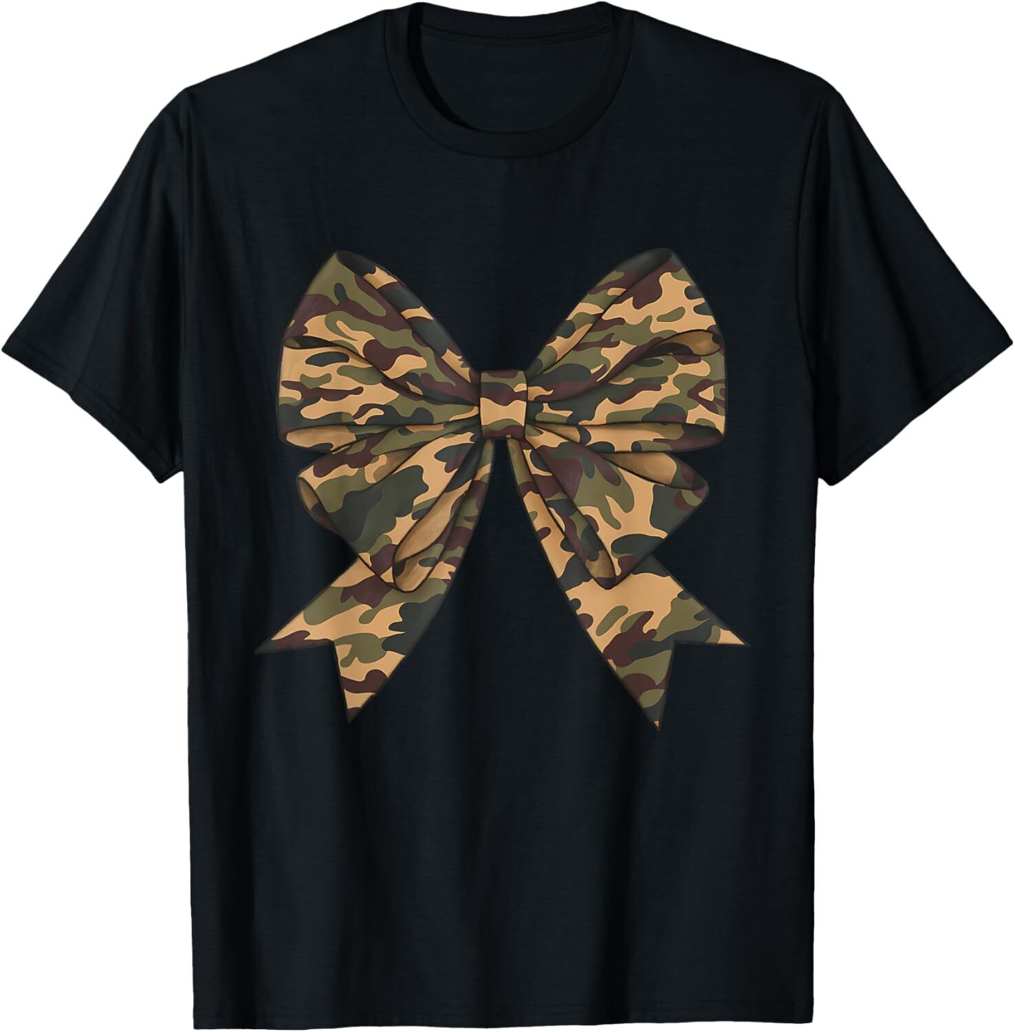 Camo Coquette Bow Duck Hunting Girls Kids Women Hunter TShirt