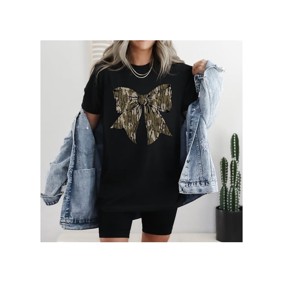 Camo Coquette Bow Shirt,Camo Coquette Shirt,Duck Hunting Shirt,Old School Camo Shirt,Fall Shirt,Camo Bow Shirt,Camo Coquette Shirt Sweatshirt All Size S-5XL