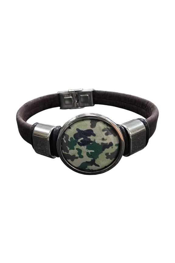 Camo Cork Bracelet | Sustainable Fashion | Unique Accessory