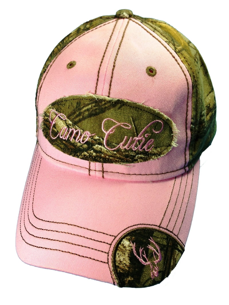 Camo Cutie Cap Womens Realtree Camo Cap with pink front and camo