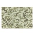 thumbnail image 1 of Camo Cutting Board, Old Fashioned Camouflage Pattern Classical Jungle Survival Theme, Decorative Tempered Glass Cutting and Serving Board, Large Size, Pale Green Army Green, by Ambesonne, 1 of 1