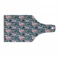 thumbnail image 1 of Camo Cutting Board, Victorian Theme Pink Retro Design Roses Urban Fashion Nature Feminine, Decorative Tempered Glass Cutting and Serving Board, Wine Bottle Shape, Violet Blue Sage Green, by Ambesonne, 1 of 1