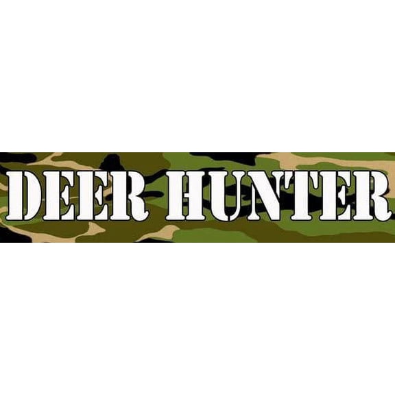 Camo DEER HUNTER Bumper 3M Reflective sticker| hunting hunt decal