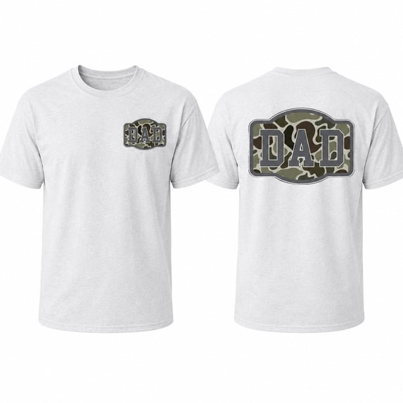 Camo Dad Graphic T-Shirt, Unisex Classic Fit Tee