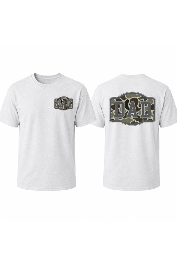 Camo Dad Graphic T-Shirt, Unisex Classic Fit Tee