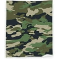 thumbnail image 1 of Camo Dark Green Blanket 60" x 80" Abstract Forest Hunter Army Camouflage Super Soft Bedding Fleece Throw Blanket Luxury Bed Blanket Sofa Living Room Bedroom Warm Lightweight for Men and Women, 1 of 5