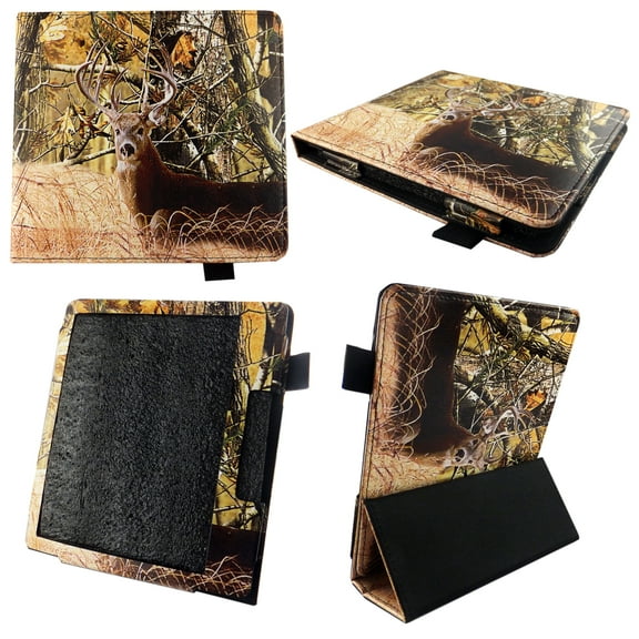 Camo Deer Case for All-New Kindle Oasis 7 Inch (10th Gen, 2019 Release) - Premium Lightweight PU Leather Slim Sleeve Cover with Auto Sleep/Wake for Amazon Kindle Oasis 2019 E-Reader 7” with Stylus
