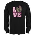 thumbnail image 1 of Camo Deer Couple LOVE Mens Long Sleeve T Shirt Black SM, 1 of 1