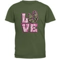 thumbnail image 1 of Camo Deer Couple LOVE Mens T Shirt Military Green SM, 1 of 1