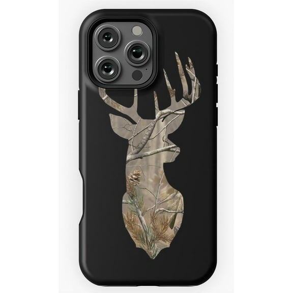 Camo Deer Hunting Art Phone Case for iPhone 16 15 14 13 12 11 Pro Max