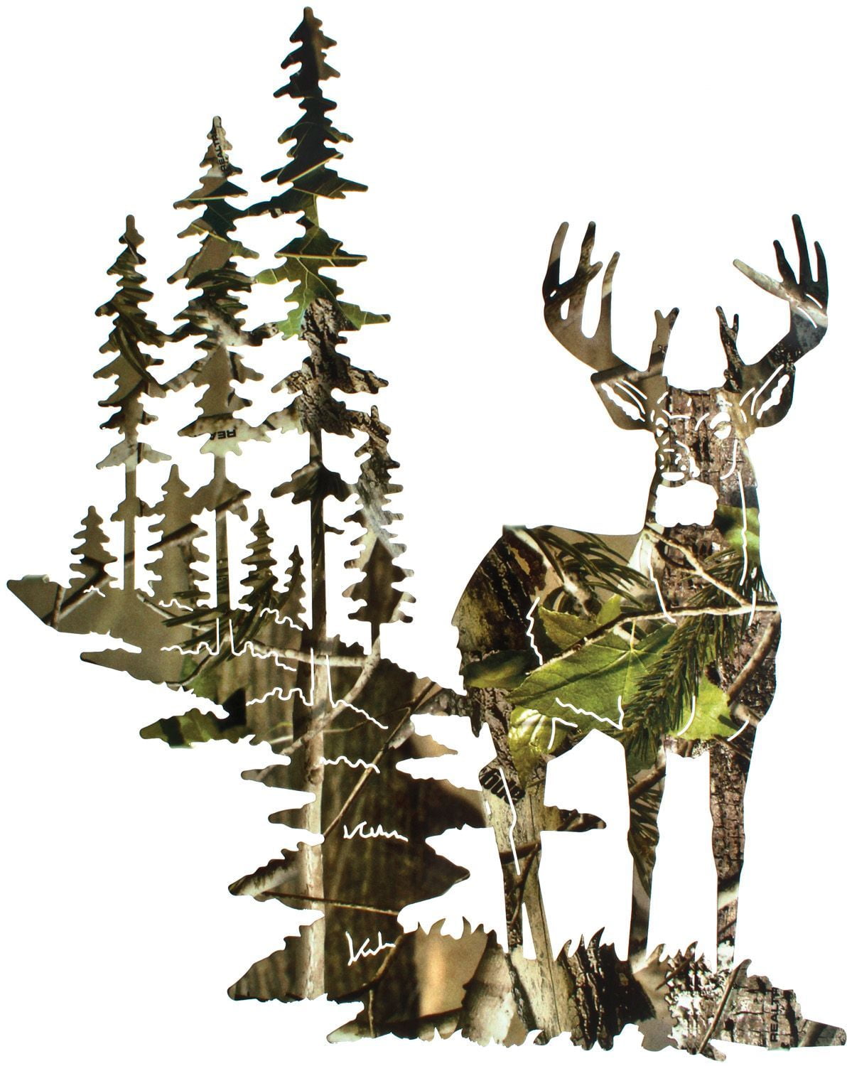 Camo Deer Whitetail Birthday Cake Topper, by A Birthday Place
