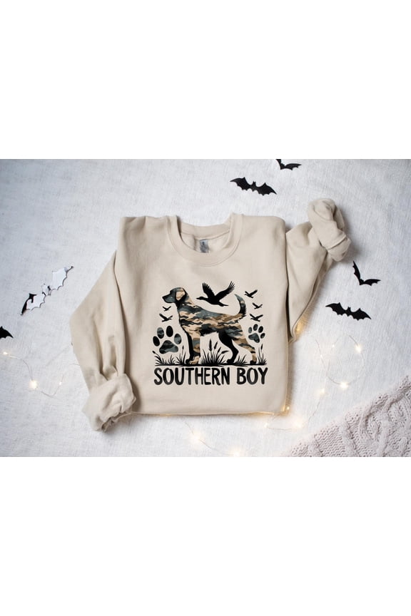Camo Duck Hunting Sweatshirt: Southern Dog Lover Gift Tshirt All Size S-5XL