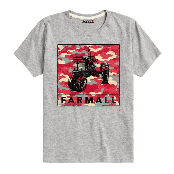 Camo Farmall Square - Youth Short Sleeve Graphic T-Shirt