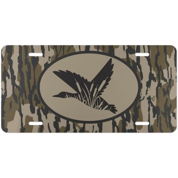 Camo Flying Duck Vanity Plate/Hunting License Plate/Country Life Vehicle Tag/Vintage Camo Truck Tag/Farm Life Plate/Trendy Waterfowl Camo, License Plate