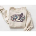 thumbnail image 1 of Camo Flying Mallard Bird Old School Camo Sweatshirt, Sublimated Vintage Sweatshirt, Crewneck 90s Waterfowl Duck Sweatshirt, 1 of 4
