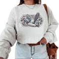 thumbnail image 1 of Camo Flying Mallard Bird Old School Camo Vintage Crewneck, T-shirt, Cotton Hoodie Sweatshirts Womenswear Day Love Polyester Tops, 1 of 4
