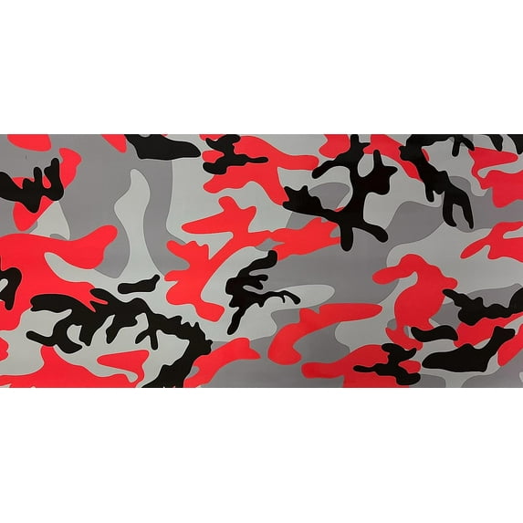 Camo Gloss Camouflage Car Vinyl Film Wrap Decal Sticker Waterproof Air Bubble Free DIY (12"X60" (1FT X 5FT))
