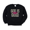thumbnail image 1 of Camo God Is Good All The Time Sweatshirt for Women - Christian Faith Pullover Black Sweatshirt Adult X-Large, 1 of 7