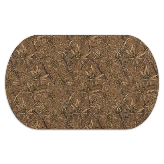 Watering Mat Camo and Grass Tan Pattern Diatomaceous Earth Bath Mat, Shower Floor ...