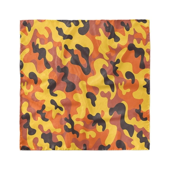 Camo Head Scarf, Lively Colorful Camo Art, Head Wrap, 3 Sizes, by Ambesonne