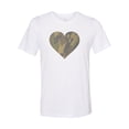 thumbnail image 1 of "Camo Heart, Camo Shirt, Sublimation, Soft Bella T, Gift For Her, Camo Print, Heart Shirt, Mom Shirt, Camo Print Heart, Love, Unisex T, White, LARGE", 1 of 1