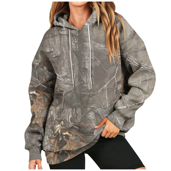LHVUOA Camo Sweatshirt Womens Plus Size Sweaters for Women Camo Sweatshirt Sweater Dresses for Women 2024