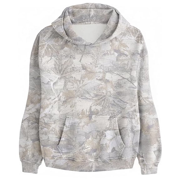 Camo Hoodies for Women Long Sleeve Hooded Sweatshirt Fall Casual Pullover Top