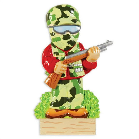 Camo Hunter Personalized Christmas Ornament DO-IT-YOURSELF