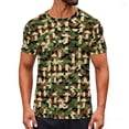 thumbnail image 1 of Camo Hunting Short Sleeve Shirt for Men - Lightweight Performance Stretchable Tee with 4-Way Stretch, 1 of 7