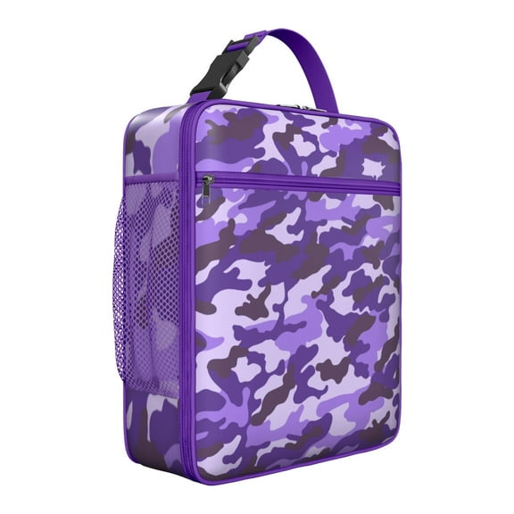 Camo Insulated Lunch Bag – Tactical Army Woodland & Desert Camouflage Thermal Cooler Tote, Durable Waterproof Military Lunch Box for Outdoor Hunting, Jungle, Travel, and Everyday Use