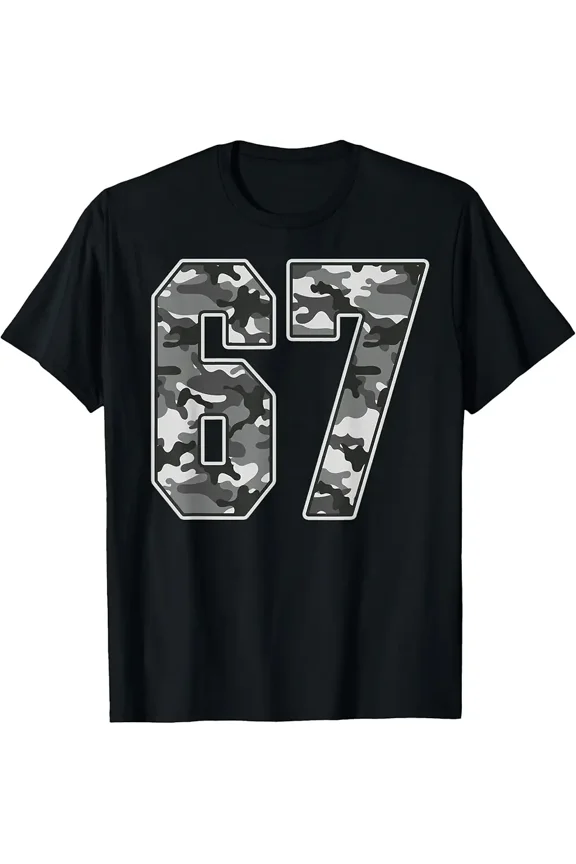 Camo Jersey Number Uniform Fan Favorite Player Apparel Unisex T-Shirt, up to Size 5XL
