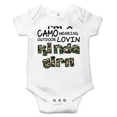 thumbnail image 1 of Camo Kinda Girl Best Shower Gift Cute Message Baby One Piece Infant Bodysuit Cute Baby Onesie, BABY BODYSUIT LAT 4424, 1 of 3