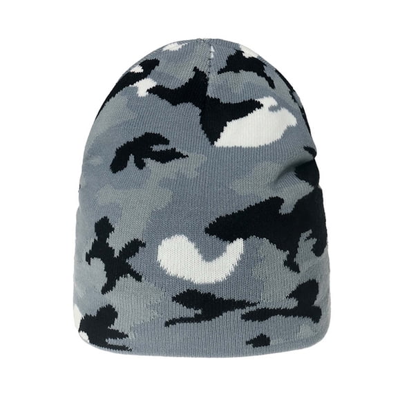 Camo Knit Beanie Cap for Men Camouflage Military Hunting Hunter Hats