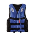 thumbnail image 1 of Camo Life Jacket with Adjustable Straps for Hunting Fishing Outdoor Sports and Water Safety Blue L, 1 of 4