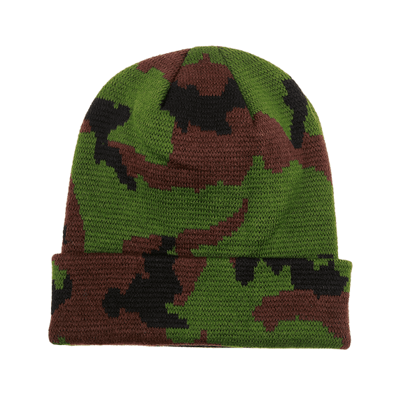 Camo Long Beanies, Woodland