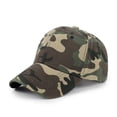 thumbnail image 1 of Camo Low Profile Cap – Adjustable Rugged Outdoor Baseball Hat Green, 1 of 3