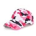 thumbnail image 1 of Camo Low Profile Cap – Adjustable Rugged Outdoor Baseball Hat Pink, 1 of 3