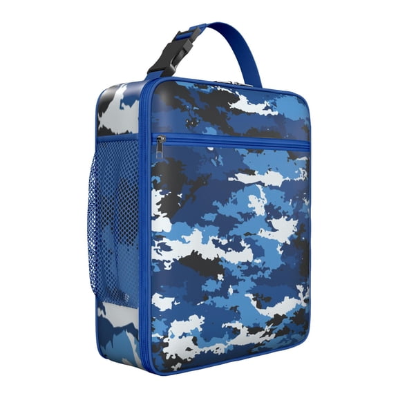 Camo Lunch Bag – Tactical Army Camouflage Pattern Military Woodland Jungle Desert Outdoor Style Reusable Insulated Tote