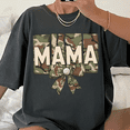 thumbnail image 1 of Camo Mama Bow Graphic Tee, 1 of 5