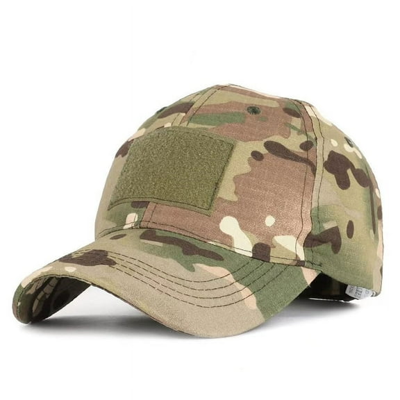 Camo Mens Baseball Cap Camouflage Sports Cap Adjustable Hats for Hunting Fishing Outdoor Cool Army Military Sports Cap Tactical Flag Hat Military Patch Hat USA Flag Operator Cap for Men