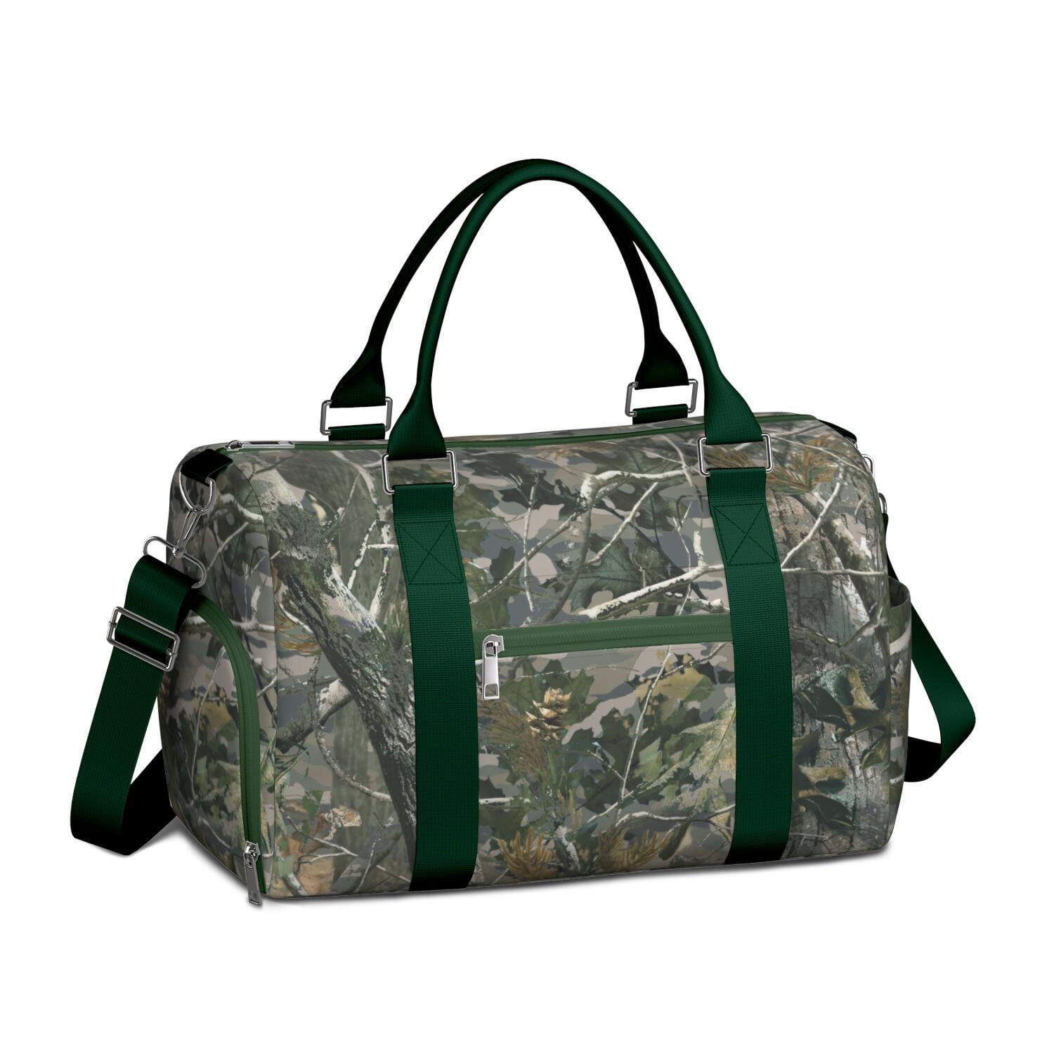 Camo Mens Gym Tote Duffle Bag with Wet Pocket & Shoe Compartment, Travel Duffel Bag Overnight Weekender Hospital Tote Girls Workout Carry on Bag with Luggage Sleeve