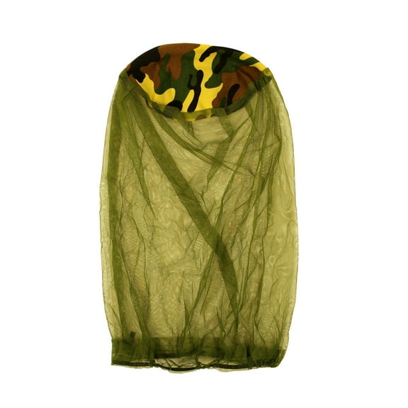 Camo Mesh Screen Fly Mosquito Head Net Insect Bug Outdoor Repellant Camping Fishing Survival Gear