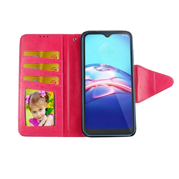 Camo Mozy Case for Motorola Moto E 2020 Wallet Cover Flap Magnetic Closure Snap-on Book Style Cases Card Holders Folio Standing Wrist Strap Fashion Flip Pu Leather